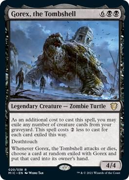 Gorex, the Tombshell 20 card from Commander: Innistrad: Midnight Hunt