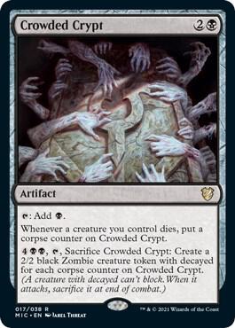 Crowded Crypt 17 card from Commander: Innistrad: Midnight Hunt