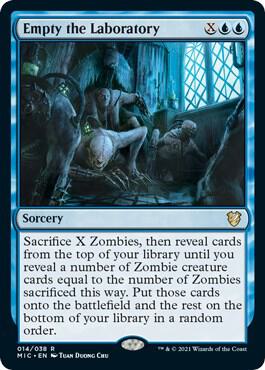 Empty the Laboratory 14 card from Commander: Innistrad: Midnight Hunt