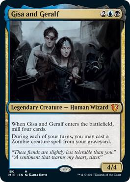 Gisa and Geralf 150 card from Commander: Innistrad: Midnight Hunt