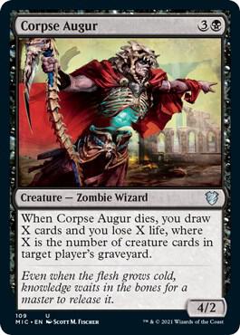 Corpse Augur 109 card from Commander: Innistrad: Midnight Hunt