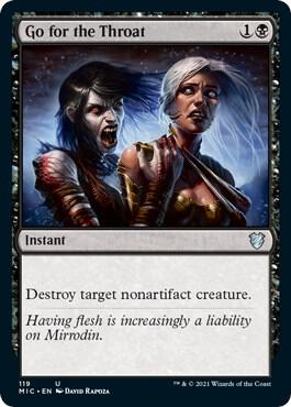Go for the Throat 119 card from Commander: Innistrad: Midnight Hunt