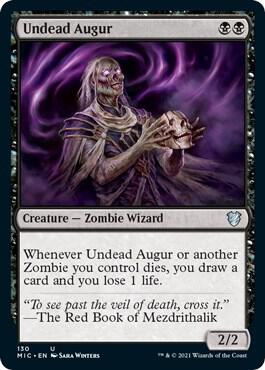 Undead Augur 130 card from Commander: Innistrad: Midnight Hunt