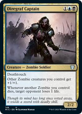 Diregraf Captain 148 card from Commander: Innistrad: Midnight Hunt