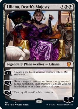 Liliana, Death's Majesty 121 card from Commander: Innistrad: Midnight Hunt