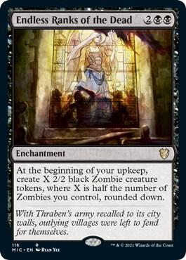 Endless Ranks of the Dead 116 card from Commander: Innistrad: Midnight Hunt