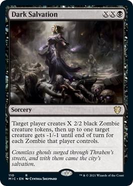 Dark Salvation 110 card from Commander: Innistrad: Midnight Hunt