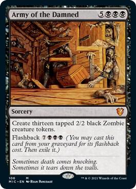 Army of the Damned 106 card from Commander: Innistrad: Midnight Hunt