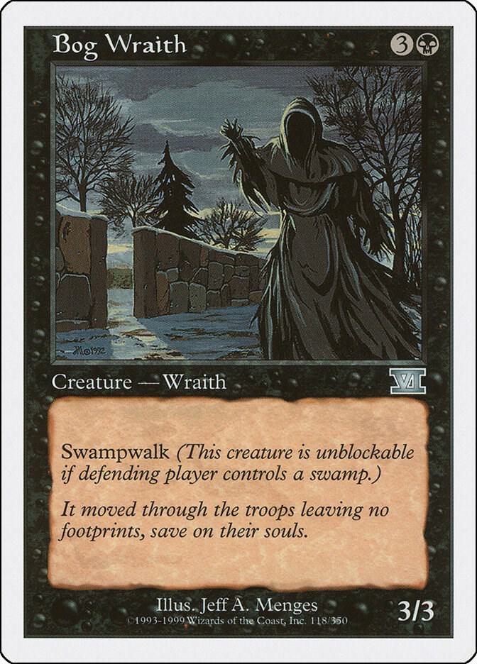 Bog Wraith 118 card from Classic Sixth Edition