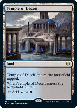 Temple of Deceit 184 card from Commander: Innistrad: Midnight Hunt