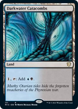 Darkwater Catacombs 171 card from Commander: Innistrad: Midnight Hunt