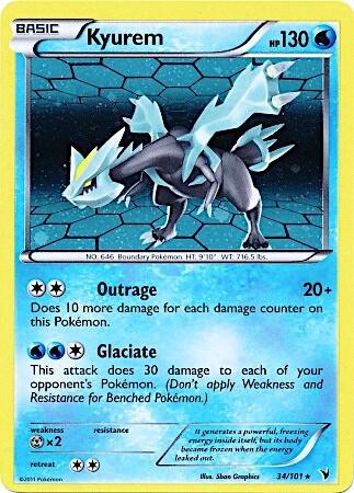 Kyurem - 34/101 (Cosmos Holo) 034/101 card from Miscellaneous Cards & Products