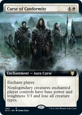 Curse of Conformity (Extended Art) 44 card from Commander: Innistrad: Midnight Hunt