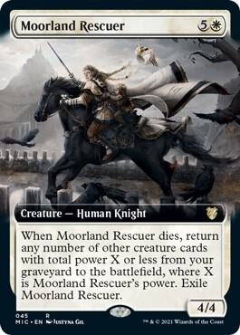 Moorland Rescuer (Extended Art) 45 card from Commander: Innistrad: Midnight Hunt