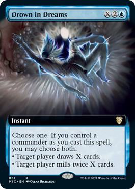 Drown in Dreams (Extended Art) 51 card from Commander: Innistrad: Midnight Hunt