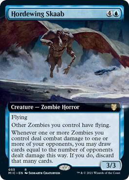 Hordewing Skaab (Extended Art) 53 card from Commander: Innistrad: Midnight Hunt