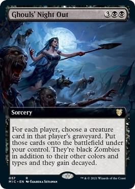 Ghouls' Night Out (Extended Art) 57 card from Commander: Innistrad: Midnight Hunt