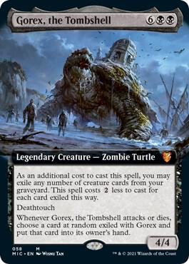 Gorex, the Tombshell (Extended Art) 58 card from Commander: Innistrad: Midnight Hunt