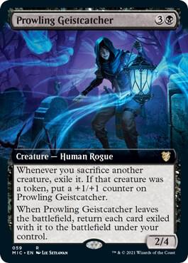 Prowling Geistcatcher (Extended Art) 59 card from Commander: Innistrad: Midnight Hunt