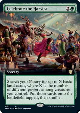 Celebrate the Harvest (Extended Art) 62 card from Commander: Innistrad: Midnight Hunt