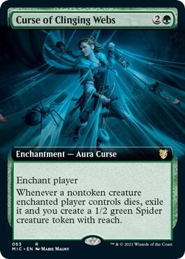 Curse of Clinging Webs (Extended Art) 63 card from Commander: Innistrad: Midnight Hunt