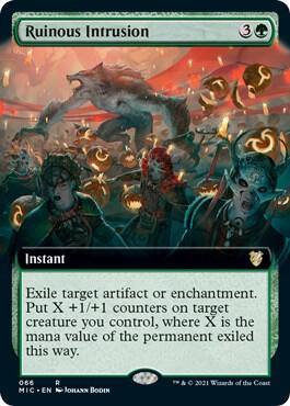 Ruinous Intrusion (Extended Art) 66 card from Commander: Innistrad: Midnight Hunt