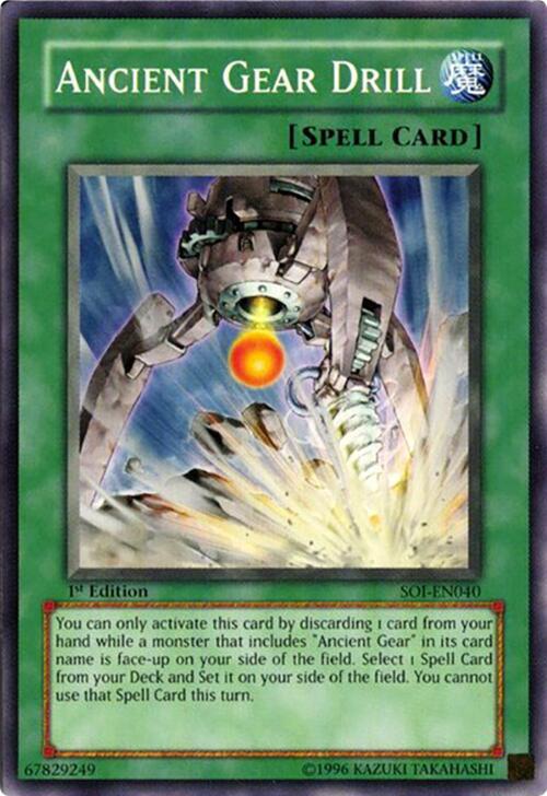 Ancient Gear Drill SOI-EN040 card from Shadow of Infinity