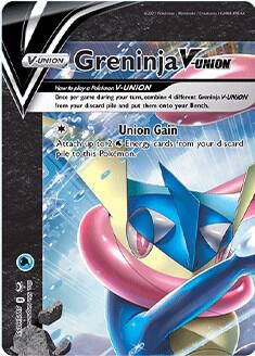 Greninja V-UNION SWSH155 card from SWSH: Sword & Shield Promo Cards