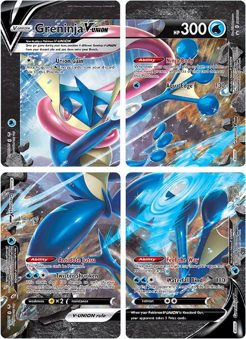 Greninja V-UNION [Set of 4] card from SWSH: Sword & Shield Promo Cards