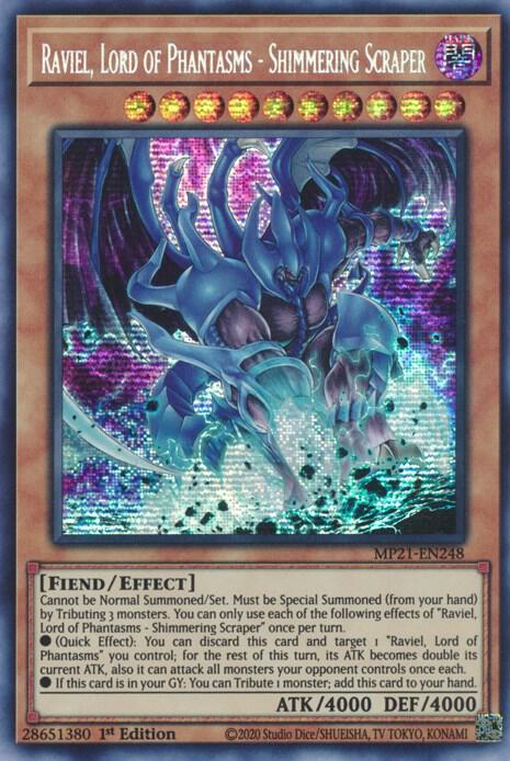 Raviel, Lord of Phantasms - Shimmering Scraper MP21-EN248 card from 2021 Tin of Ancient Battles