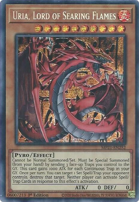 Uria, Lord of Searing Flames MP21-EN252 card from 2021 Tin of Ancient Battles