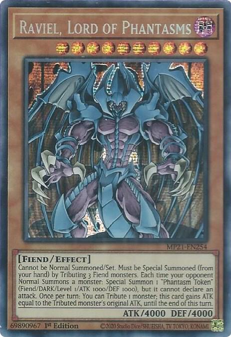 Raviel, Lord of Phantasms MP21-EN254 card from 2021 Tin of Ancient Battles