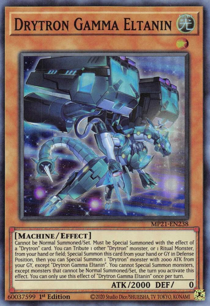 Drytron Gamma Eltanin MP21-EN238 card from 2021 Tin of Ancient Battles
