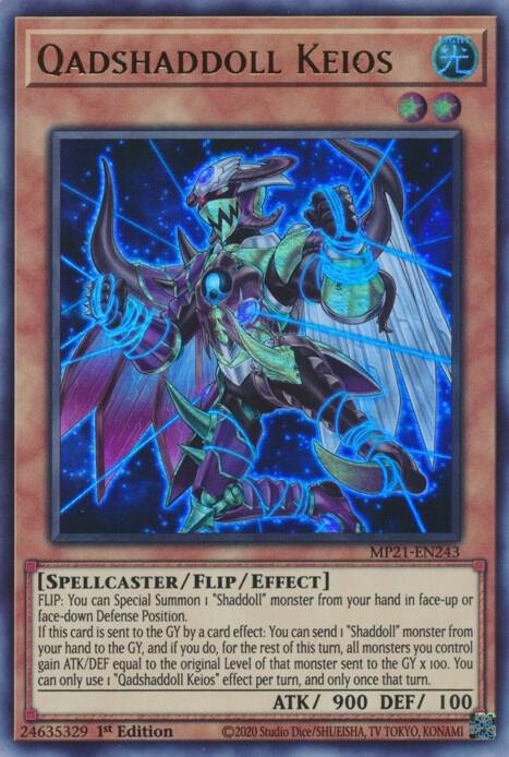 Qadshaddoll Keios MP21-EN243 card from 2021 Tin of Ancient Battles