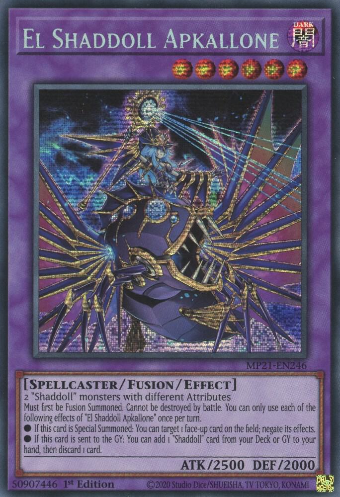 El Shaddoll Apkallone MP21-EN246 card from 2021 Tin of Ancient Battles
