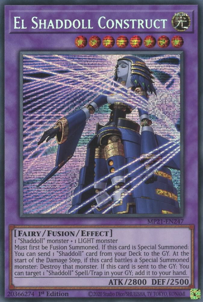 El Shaddoll Construct MP21-EN247 card from 2021 Tin of Ancient Battles