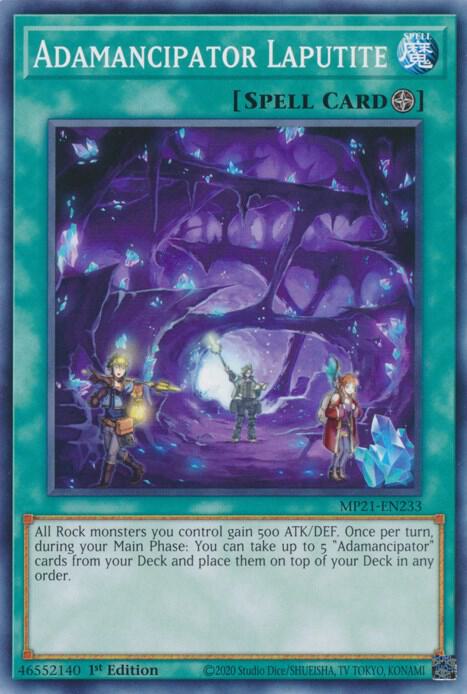 Adamancipator Laputite MP21-EN233 card from 2021 Tin of Ancient Battles