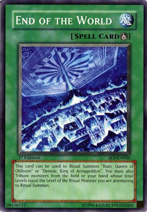 End of the World SOI-EN046 card from Shadow of Infinity