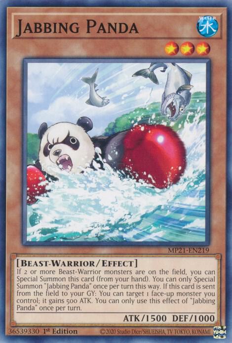 Jabbing Panda MP21-EN219 card from 2021 Tin of Ancient Battles