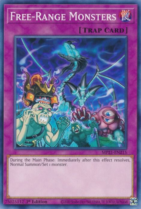 Free-Range Monsters MP21-EN215 card from 2021 Tin of Ancient Battles