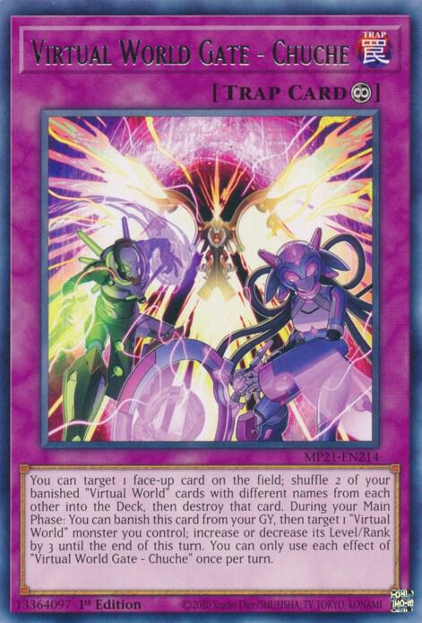 Virtual World Gate - Chuche MP21-EN214 card from 2021 Tin of Ancient Battles