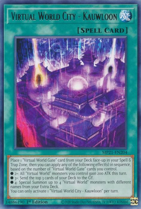 Virtual World City - Kauwloon MP21-EN204 card from 2021 Tin of Ancient Battles