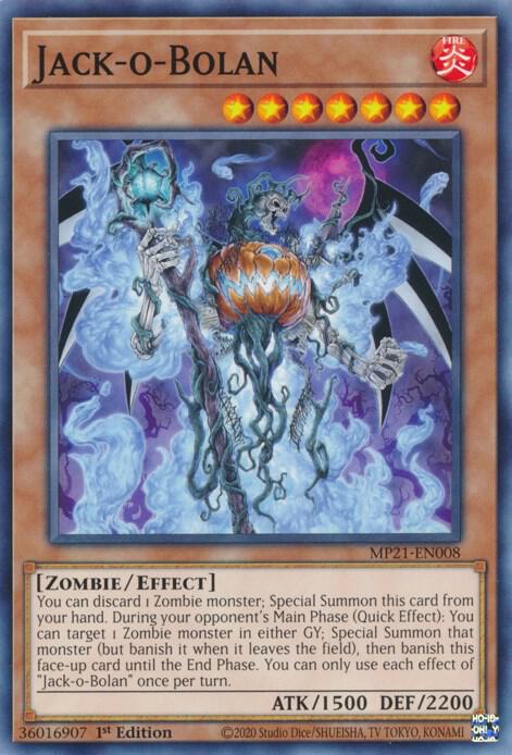 Jack-o-Bolan MP21-EN008 card from 2021 Tin of Ancient Battles