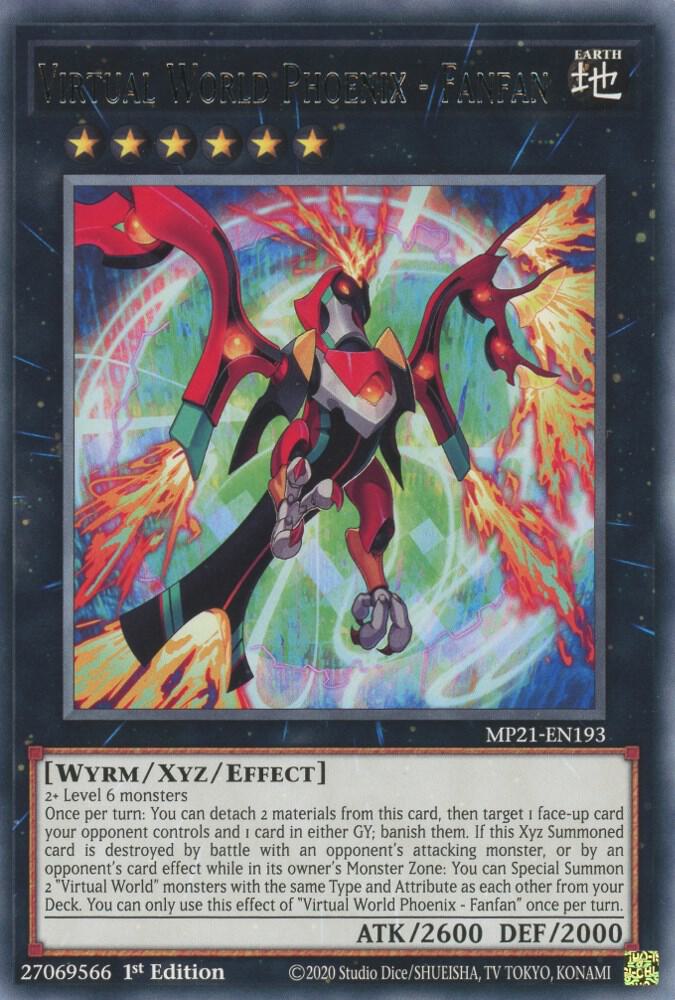 Virtual World Phoenix - Fanfan MP21-EN193 card from 2021 Tin of Ancient Battles