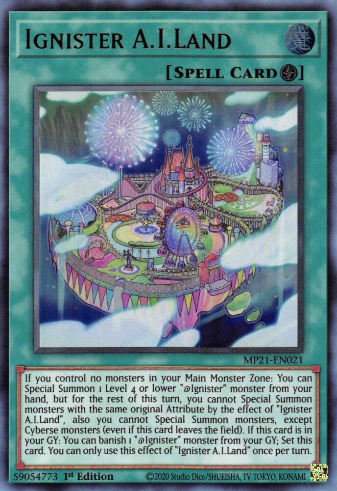 Ignister A.I.Land MP21-EN021 card from 2021 Tin of Ancient Battles