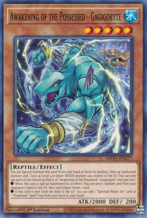 Awakening of the Possessed - Gagigobyte MP21-EN177 card from 2021 Tin of Ancient Battles