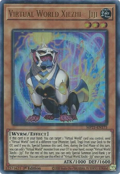 Virtual World Xiezhi - Jiji MP21-EN175 card from 2021 Tin of Ancient Battles
