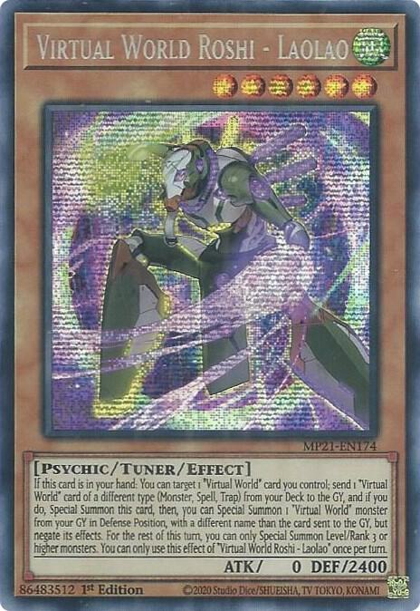 Virtual World Roshi - Laolao MP21-EN174 card from 2021 Tin of Ancient Battles