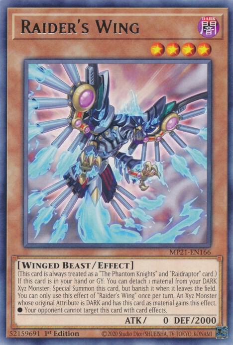 Raider's Wing MP21-EN166 card from 2021 Tin of Ancient Battles