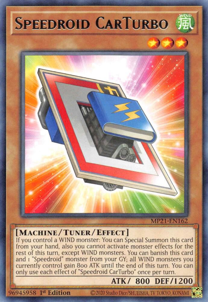Speedroid CarTurbo MP21-EN162 card from 2021 Tin of Ancient Battles